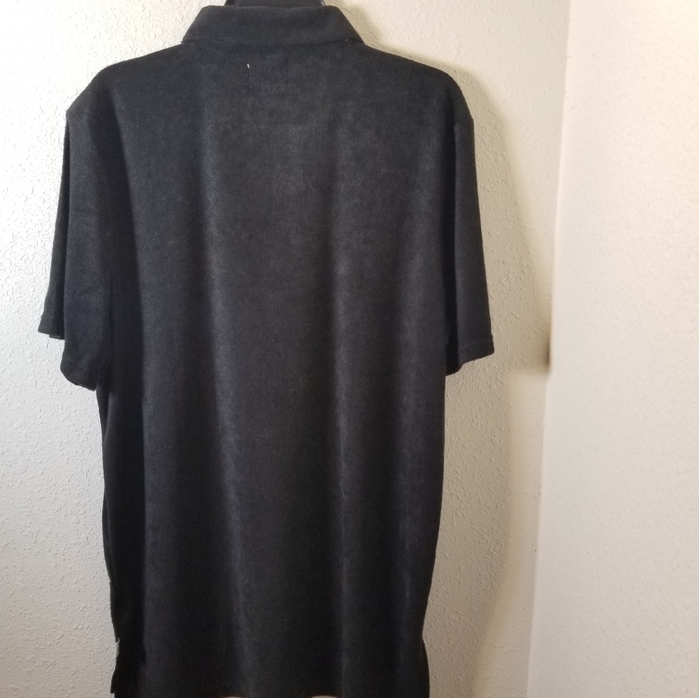 ⛄ 4/$22 Trunks Surf&Swim Solid Terry Polo Shirt - Picture 3 of 4